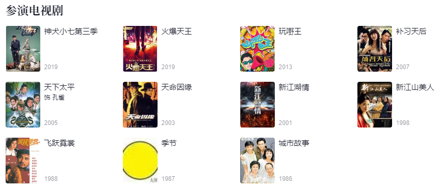 陳雅倫參演的電視劇