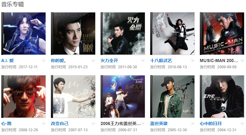 王力宏音樂專輯
